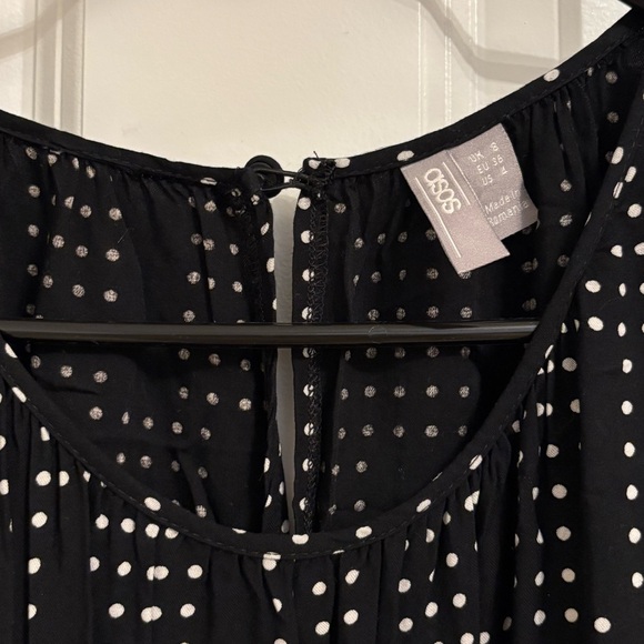 ASOS Black and White polka dot jumpsuit - Picture 3 of 4